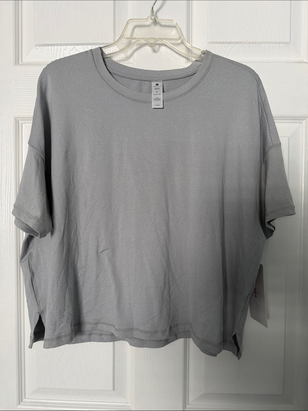 Yogalicious Super Soft Deluxe Top - Pale Gray